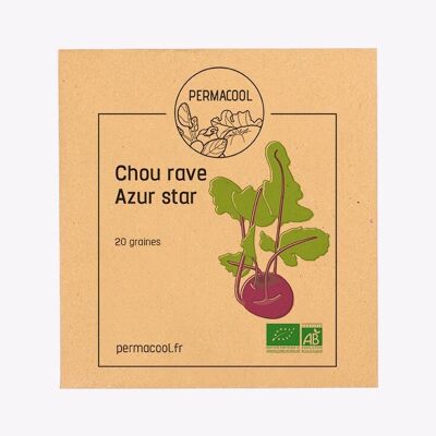 Organic azur-star kohlrabi