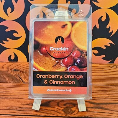 Cranberry, Orange & Cinnamon Wax Clamshell