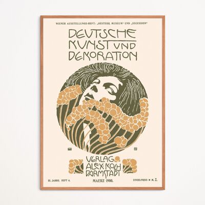Plakat: Deutsche Kunst und Dekoration - Koloman Moser