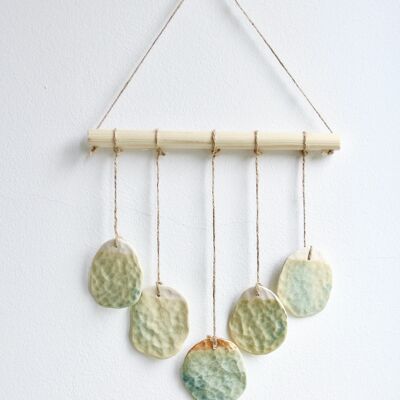 Bohemian wall hanger made of ceramic