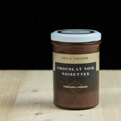 Crema Spalmabile al Cioccolato Fondente e Nocciole (vasetto da 220g)