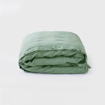 Matcha-grüner Bettbezug