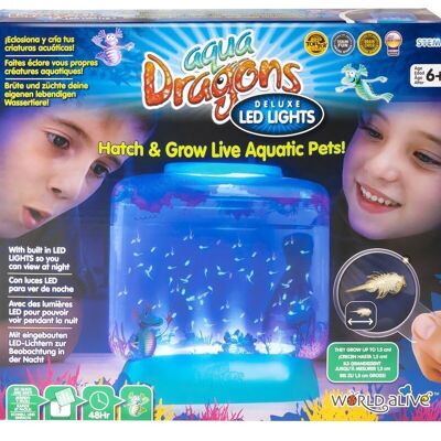 Aqua Dragons Deluxe Habitat per acque profonde con luci a LED, AD4003,