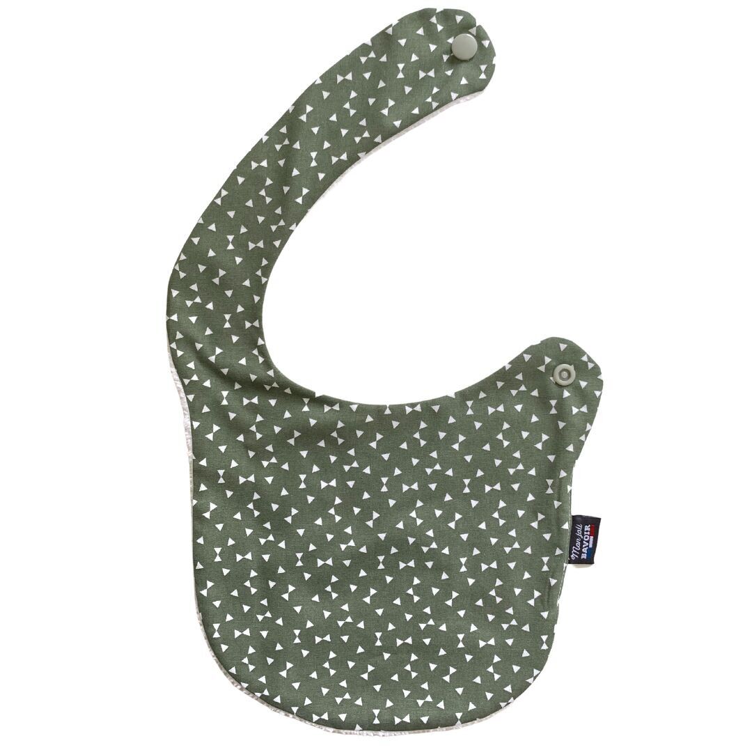 BAVAGLINO NEONATO - TRIANGOLI KHAKI