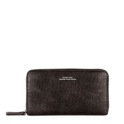 STAMP ST7416 wallet, woman, eco-leather, black