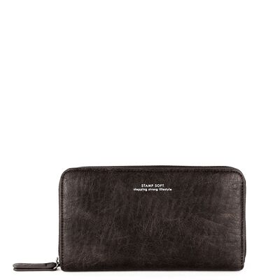 STAMP ST7416 wallet, woman, eco-leather, black