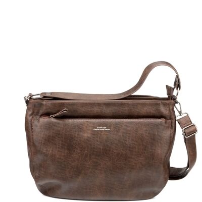 STAMP ST7413 bag, woman, eco-leather, brown