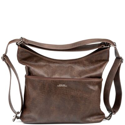 Aquila STAMP ST7414 bag/backpack, woman, eco-leather, brown