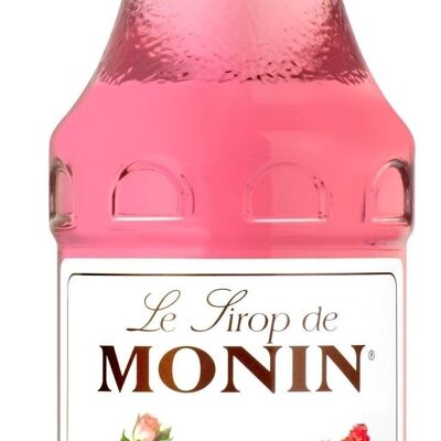 MONIN Sirope de rosas para cócteles espumosos - Sabores naturales - 25cl