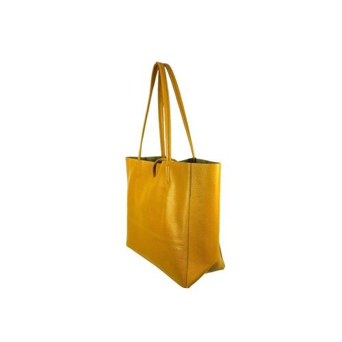 Amplio Bolso Shopper Universitario De Piel Para Mujer Con 2 Asas Largas