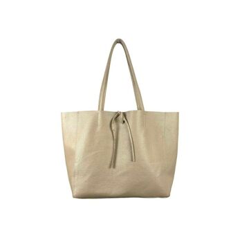 Grand sac cabas universitaire en cuir pour femme avec 2 longues poignées 6