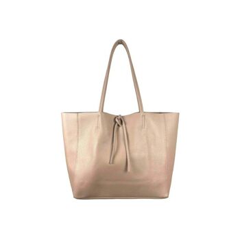 Grand sac cabas universitaire en cuir pour femme avec 2 longues poignées 7