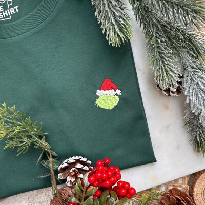 Embroidered T-shirt - Grinch