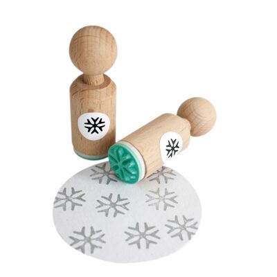 Mini Snowflake Stamp for Festive Winter Decorations