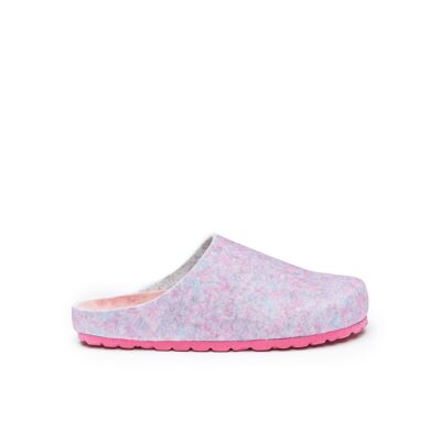 ANGEL slipper in purple felt for women. Supplier code MI2008