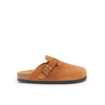 NOE brown leather slipper for women. Supplier code MI1042