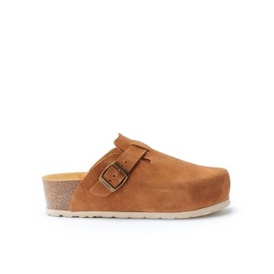 NOE brown leather slipper for women. Supplier code MI1052