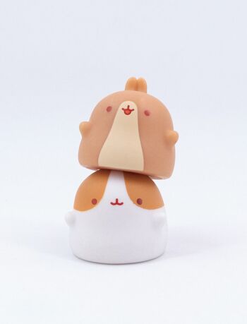 Duo Figurines Pour Doigts Molang Pincos Marron 1