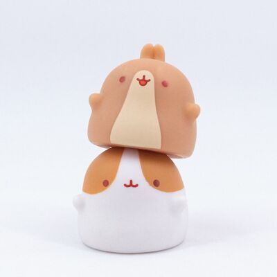 Duo Figurines Pour Doigts Molang Pincos Marron