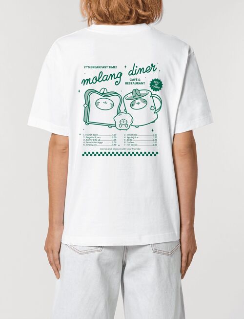 T-shirt Molang Vert Vintage Diner