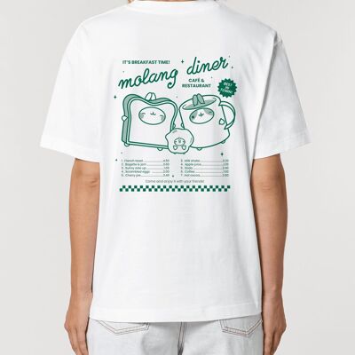 T-shirt Molang Vert Vintage Diner