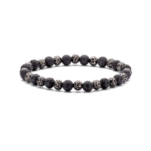 Lava Stone Beads Bracelet