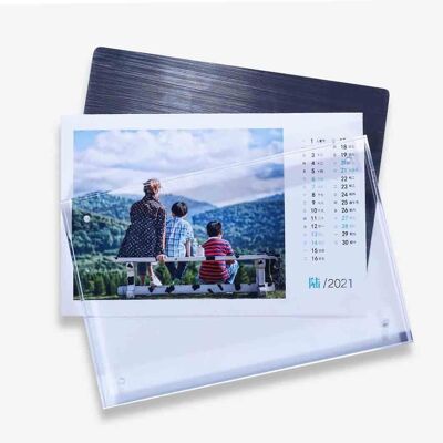KODAK - Transparent Frame, A6 Format (10x15cm) with 5 Sheets of Photo Paper and a Magnetic Sheet, Inkjet Printing - 9891098-