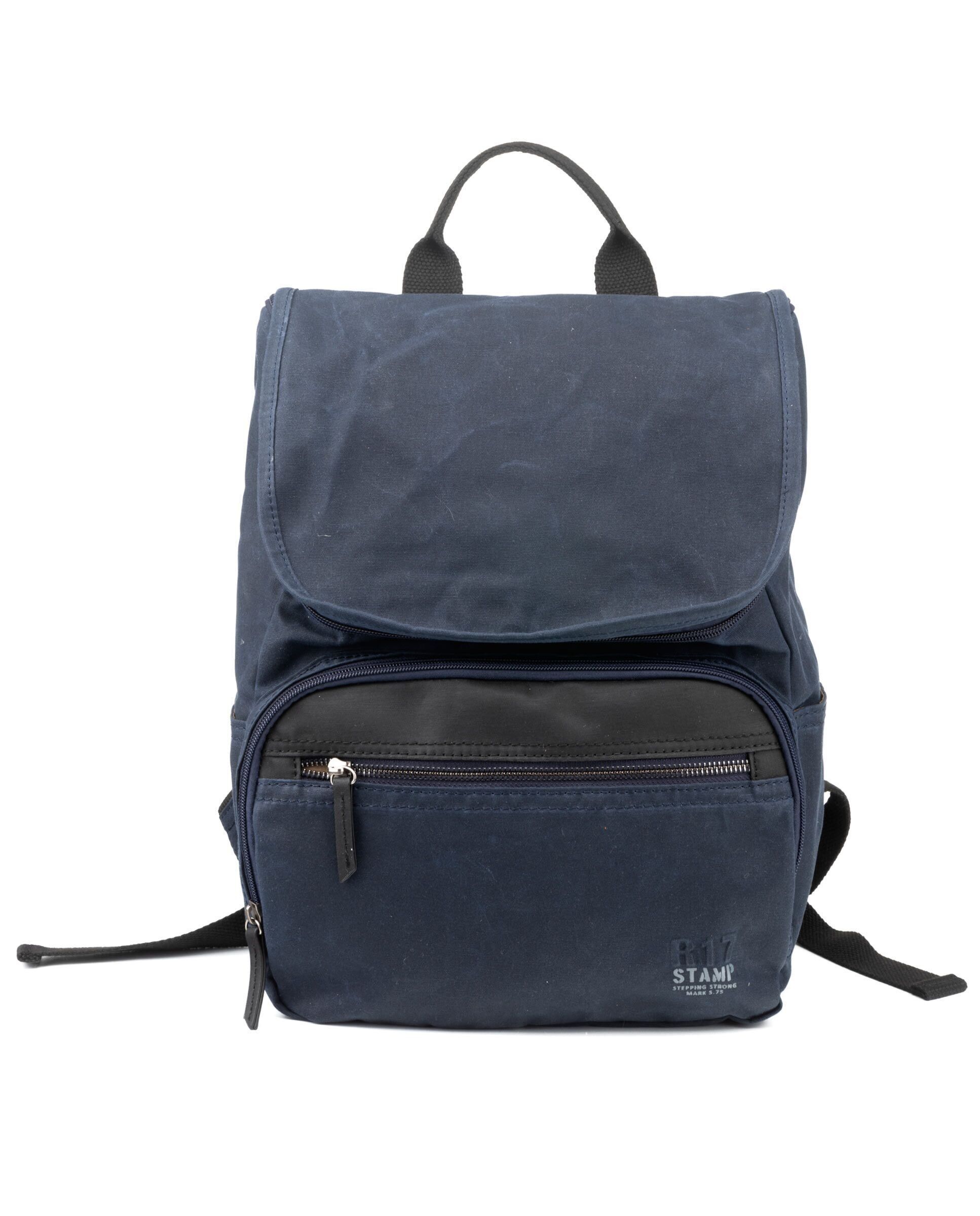 Zaino STAMP ST1821, uomo, tela cerata, blu