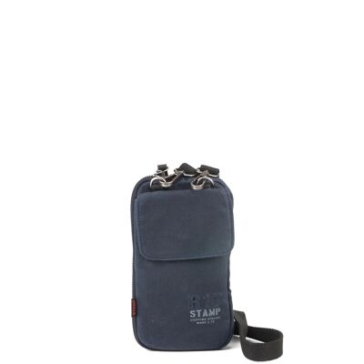 STAMP ST1831 mobile phone holder, man, waxed canvas, blue