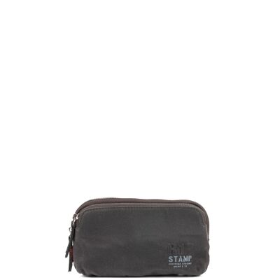 STAMP ST1832 mobile phone holder, men, waxed canvas, gray