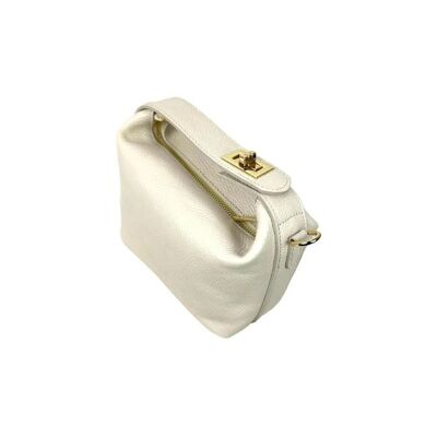 Original Italian Grain Leather Bag with Short Handle for Women