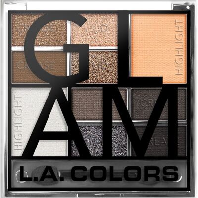 LA Colors Farbblock-Lidschatten Cool Glam