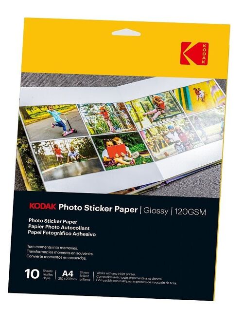 KODAK Photo Sticker Paper A6 X20 | Gloss 120gsm - - 8.5"x11"