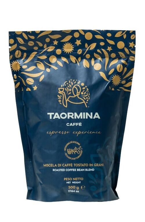 Taormina caffè espresso experience, in grani, sacchetto doypack