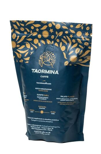 Expérience café expresso Taormina, en grains, sac doypack 3
