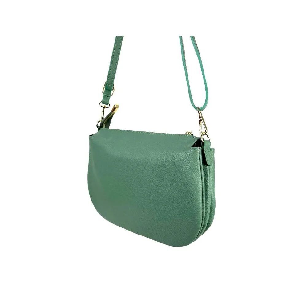 Borsa a tracolla in pelle con 3 scomparti interni da donna