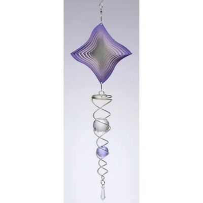 Diamond Fading Purple Artist Crystal Tail