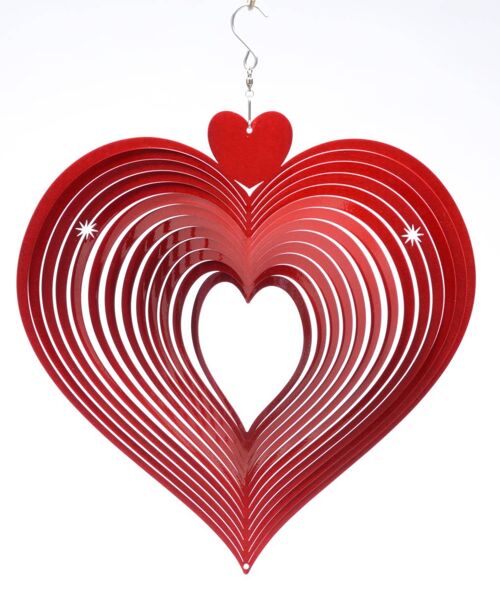 Heart Red Wind Spinner
