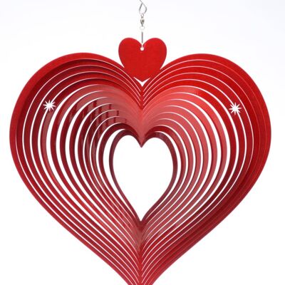 Heart Red Wind Spinner