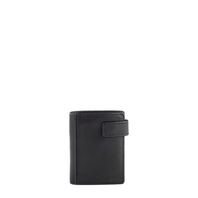 STAMP ST3528 portafoglio, uomo, pelle, nero
