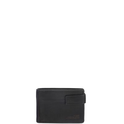 STAMP ST3585 wallet, man, leather, black