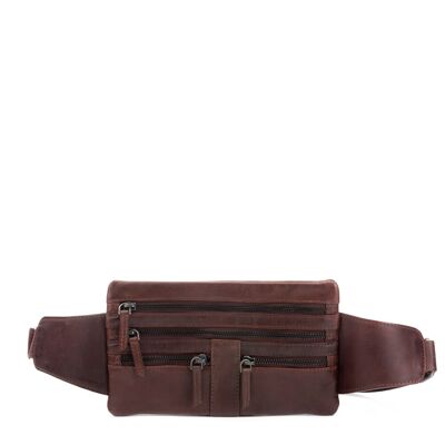 STAMP ST3028 waist bag, man, leather, brown