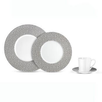 Baghera Platine - Coffret 6 assiettes plates-MEDARD DE NOBLAT 2