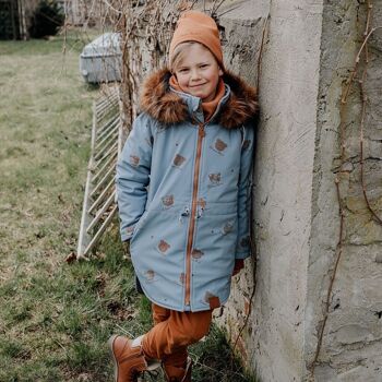 VESTE HIVER ENFANT signature bleu 2