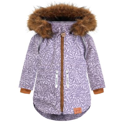 VESTE HIVER FILLE feuille rose