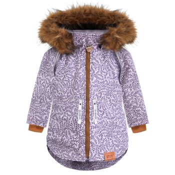 VESTE HIVER FILLE feuille rose 1