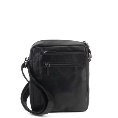 STAMP ST3026 shoulder bag, man, leather, black