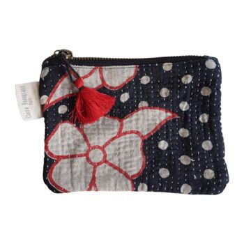 Set de 6 petites pochettes en kantha N°50 5