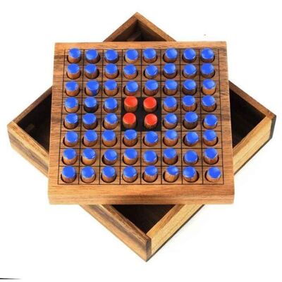 Logic Giochi Gioco da tavolo in legno Otello, LG104, 14,5×14,5x4 cm