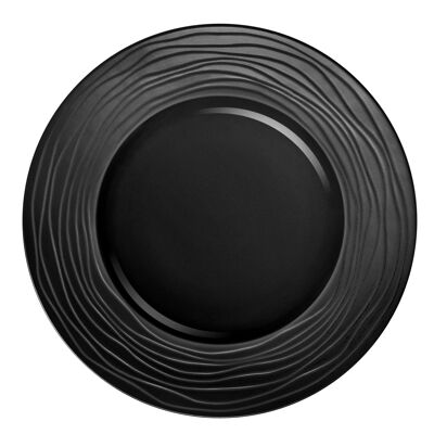 Escale Noir - Coffret 3 assiettes de présentation-MEDARD DE NOBLAT